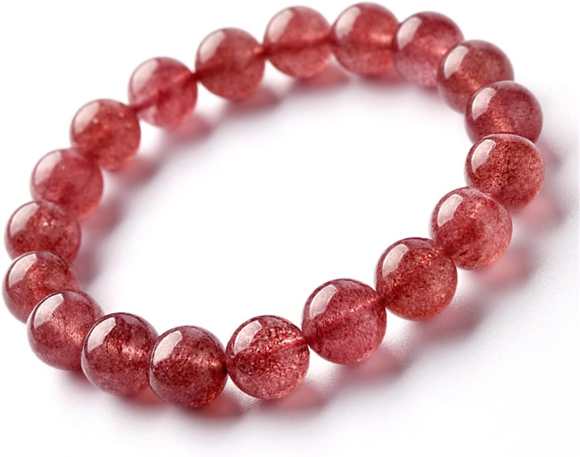 Dczosily Natural Amethyst Bracelet for Men Women Handmade Stone Beaded Stretch Bracelets Crystal Jewelry Yoga Healing Purification Bracelet