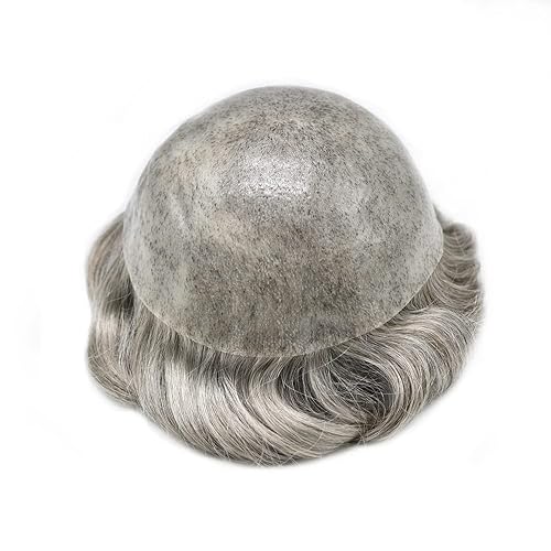Miniatura 3 de Toupee - Peluca de cabello para hombre, sistema de reemplazo de cabello de poliuretano inyectado completo, piel duradera, pieza de cabello humano
