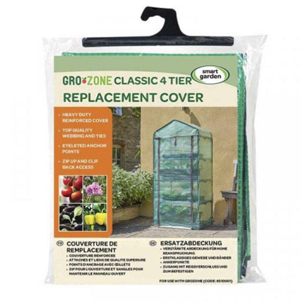 Greenhouse Cover Replacement Garden  Plastic Reinforced GroZone Classic 4 Tier
