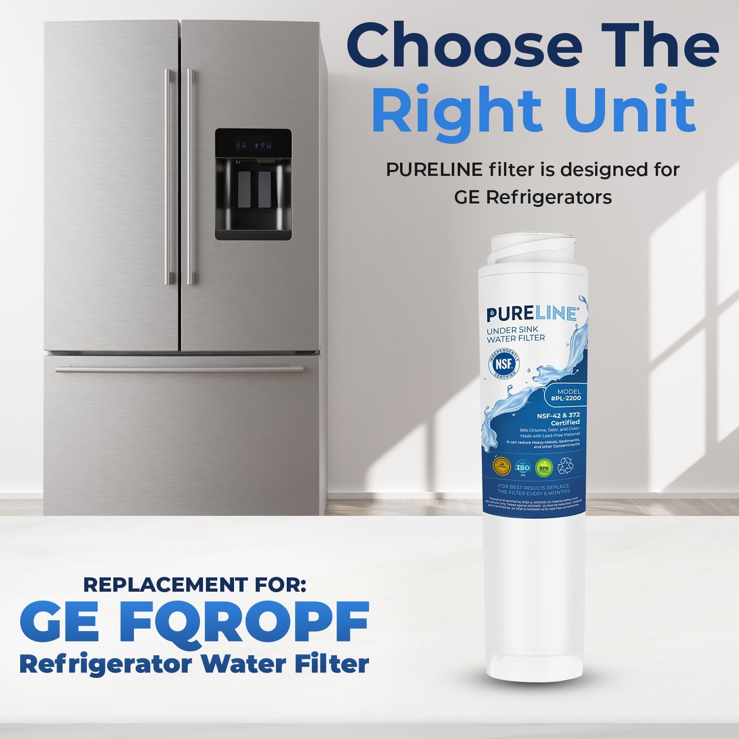 Pureline 3-Pack Under Sink Water Filter Replacement