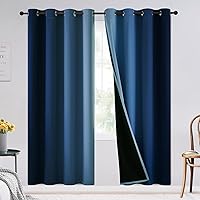 Vista 201 de SimpleHome Ombre Room Darkening Curtains 96 inches Length for Bedroom,Grommet Gradient Light Blocking Beige Gradient Window Curtains for Living