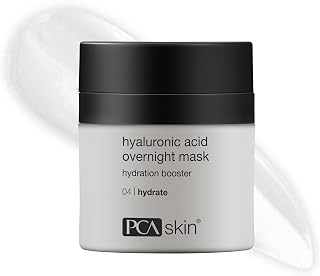 PCA SKIN Hyaluronic Acid Overnight Face Mask for Women, Hydrating Face Mask with Hyaluronic Acid and Sodium Hyaluronate, Brightens and Hydrates Facial Skin Overnight, Anti Aging Face Mask, 1.8 oz