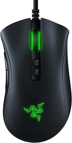 Razer DeathAdder V2 Mouse para juegos sensor óptico de 20K DPI - Interruptor de mouse para juegos más rápido - Iluminación Chroma RGB - 8 botones