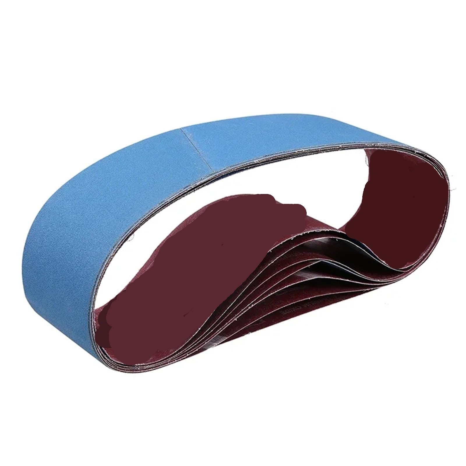 Carta abrasiva a nastro da 10 pezzi 100 * 915 mm | Strumento for fasce for nastri for lucidatura con carta vetrata blu al corindone allo zirconio, grana 40 ~ 600(400#)