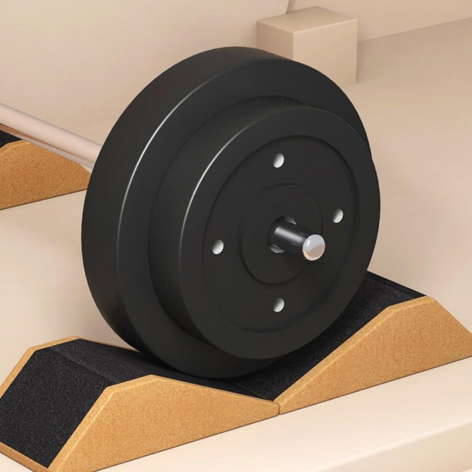 1Pair Squat Platform Cork Wedges Block Calf Stretcher NonSlip Slants Board Ankle Knee Leg Stretcher Enduring Platform Professional