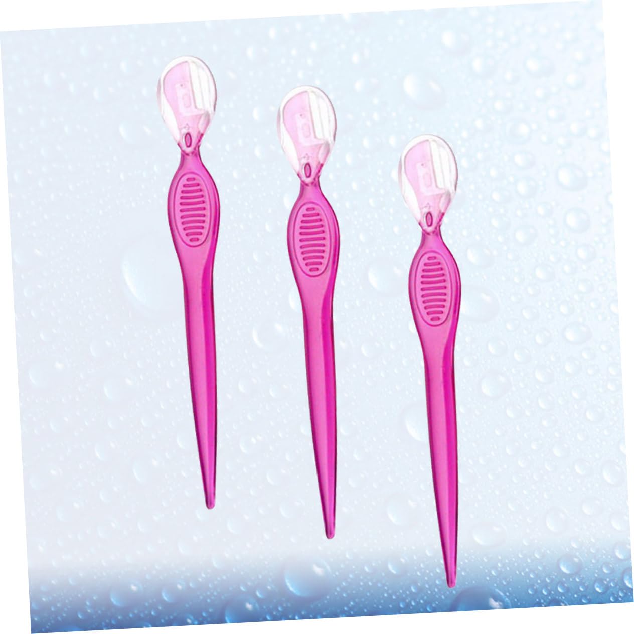 Gogogmee Stylish Eyebrow Shaver Trimmer 3-Piece Stainless Steel Set Easy to Clean Tool for