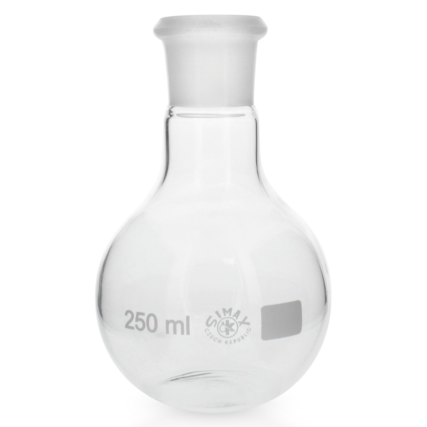 6x Stehkolben 250ml mit Normschliff 29/32 aus hitzefestem Borosilikatglas 3.3 (Laborglas)