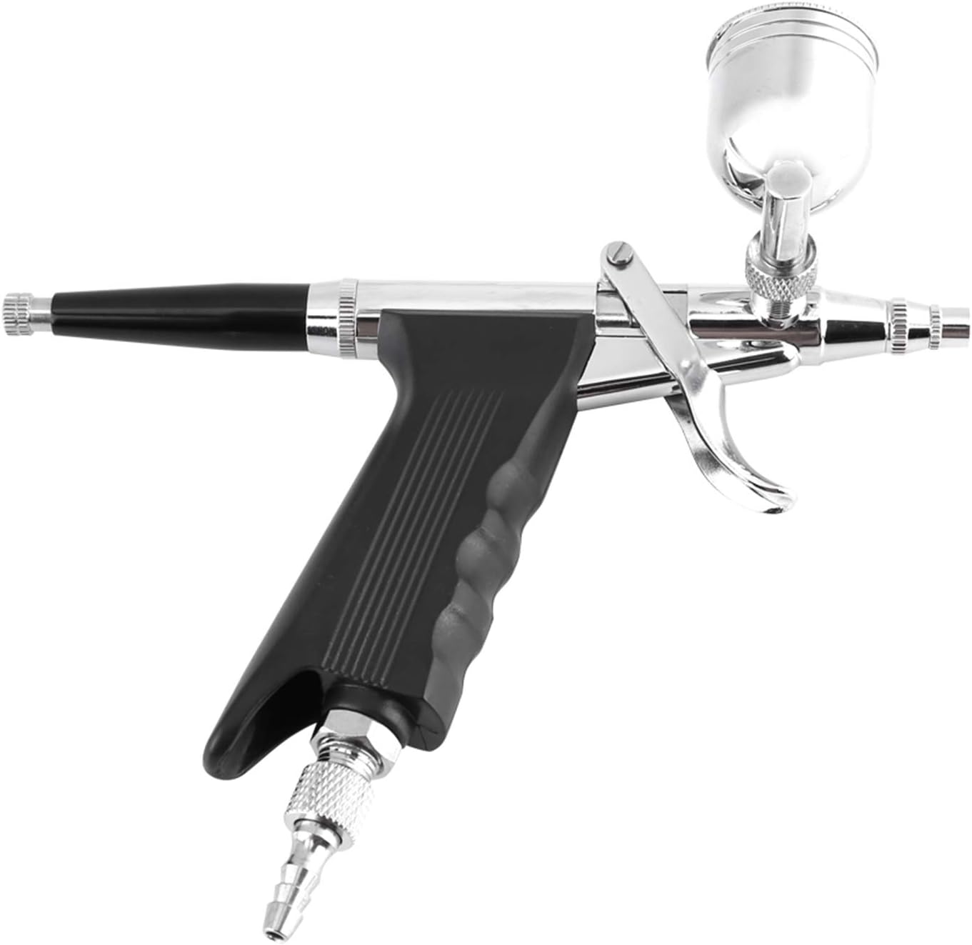 Side Feed Airbrush Kit, Spray Gun, Spray Paint Gun for Model Painting, with Switch Design, Adjustable Tail Handle, 7CC, 10CC Cup, Material, 0.3mm Nozzle Diameter,