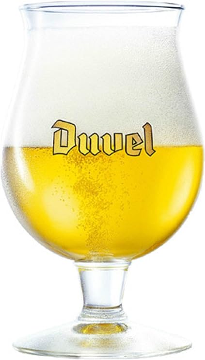 Amazon Duvel オリジナル ベルギーチューリップビールグラス ゴールドシグネチャーロゴ 1 ガラス Duvel ワイン グラス 通販