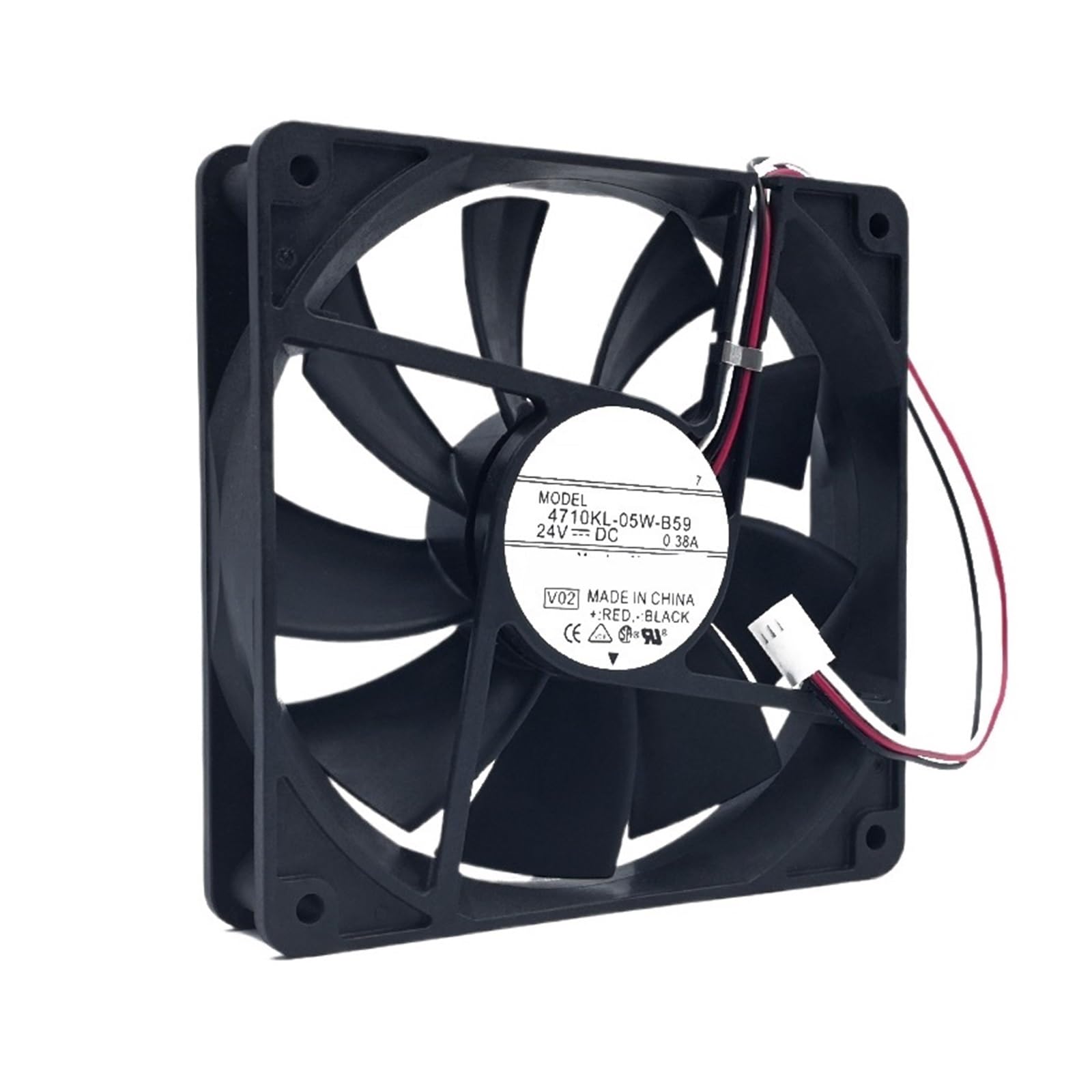 QNEZIQTMH 4710KL-05W-B59 24V 0.38A 3wires 12025 120 * 120 * 25mm 12cm Cooling Fan
