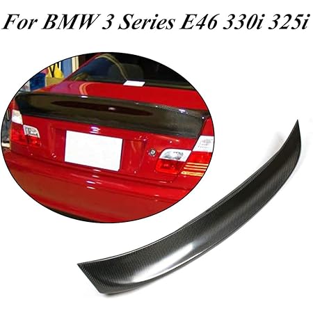 Amazon Com Jc Sportline Fits Bmw 3 Series E46 323i 325i 330i Sedan Carbon Fiber Rear Trunk Spoiler Lip 1999 06 Automotive