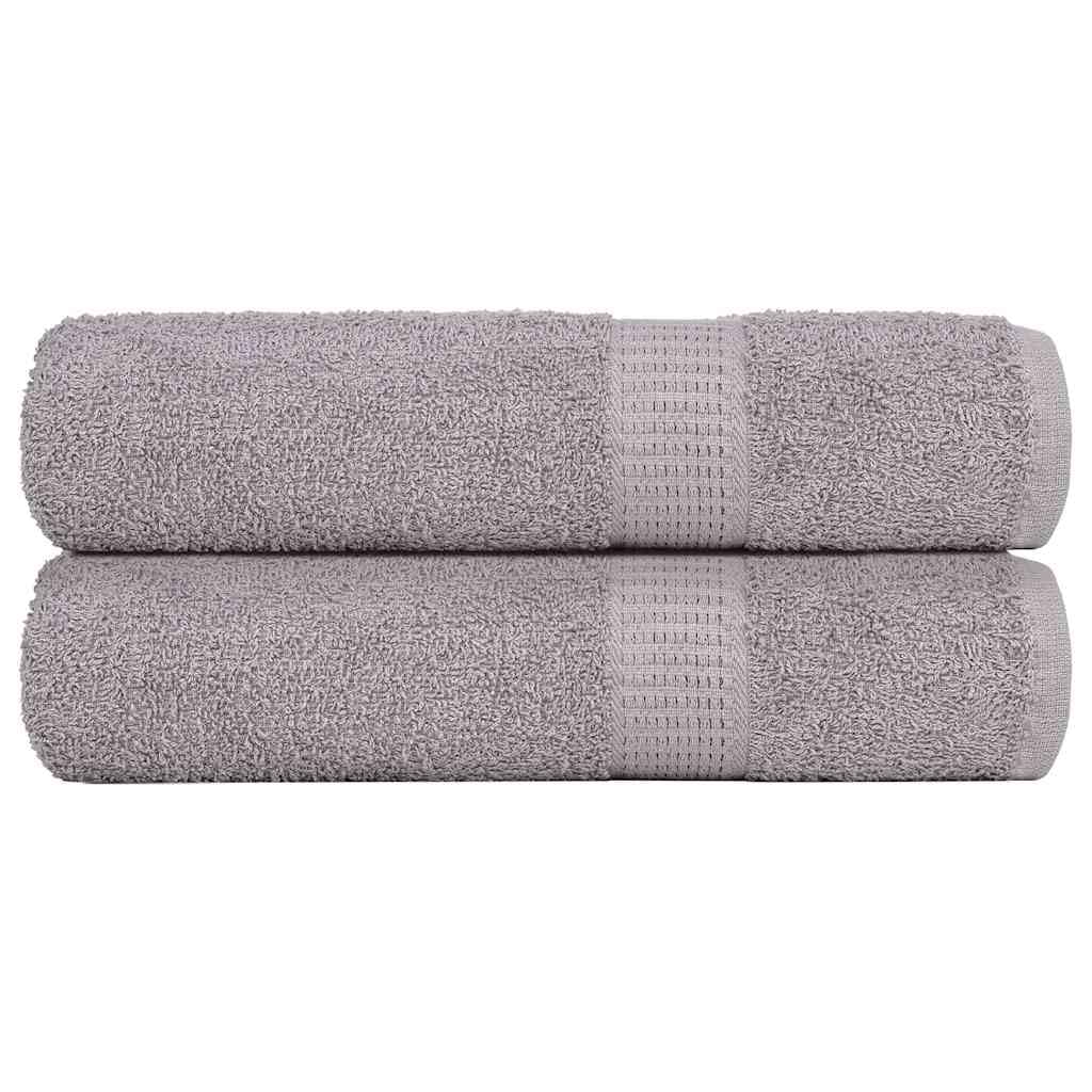 Frogn - Juego de toallas de baño (2 unidades, 100 x 150 cm, 360 g/m²), color gris