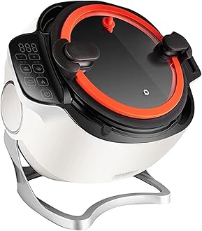 HLGKBY Commercial Cooking Machine, 2000W Multi-Function Non-Stick Pan Stir-Fry Machine Pot Stirrer, Automatic Cooking Machine 360° Rotatable Stir Fry Machine for Home Restaurant