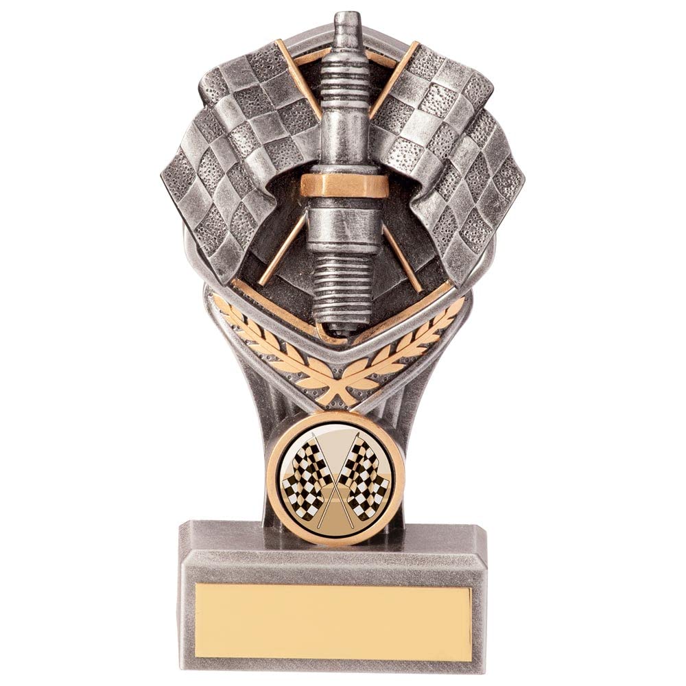 Trophy Superstore Falcon Spark Plug Motorsport Trophy - Free Engraving - 150mm D-60x16