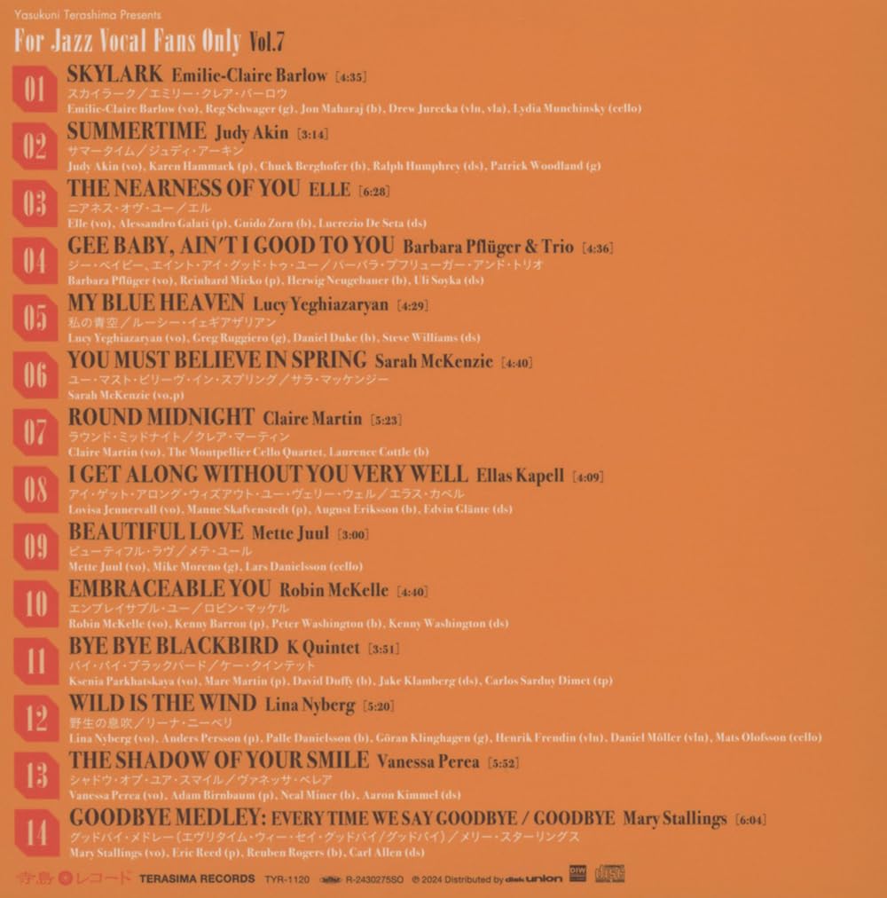 For Jazz Vocal Fans Only Vol.7