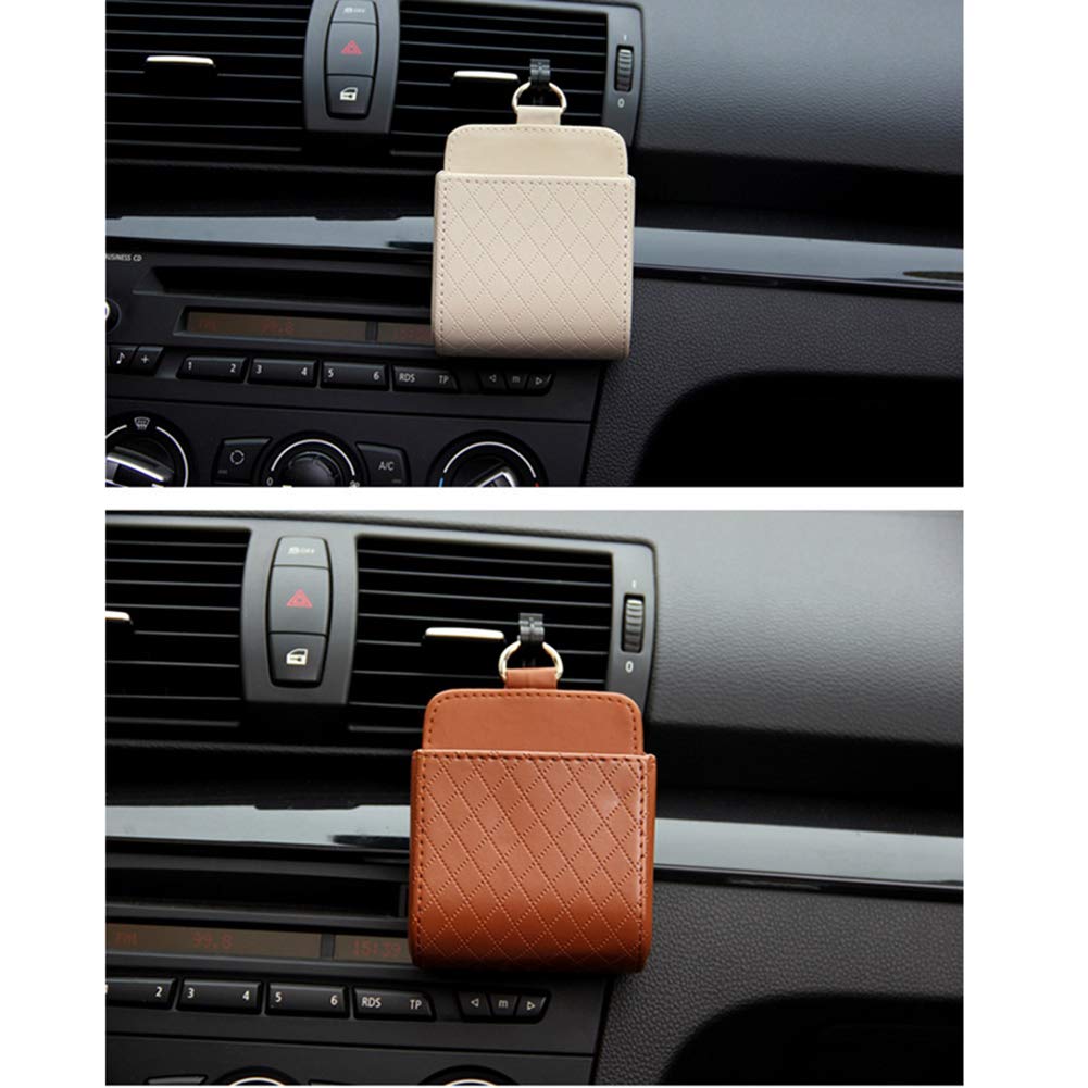 KSTE Organiseur Pour Siège De Voiture,Organisateur De Fentes De Siège De Voiture ABS Matériel Anti-Fuite Boîte De Rangement D'écart Étui De Poche Pour Clé De Téléphone Porte-gobelet D'eau