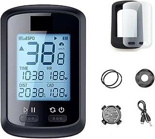 Bike Speedometer, G plus G bike GPS Bicycle Computer Wireless Speedometer Waterproof cycling gps cycle computer Bicycle speedometer M1 Cycling ANT+ Cadence Sensor Heart Rate Monitor