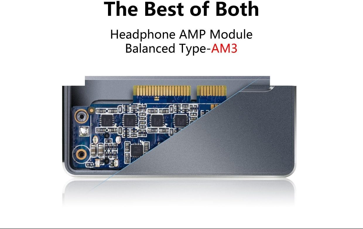 FiiO AM3 Balanced Output Headphone Amplifier Module for X7 Portable High-Resolution Audio Player, Titanium