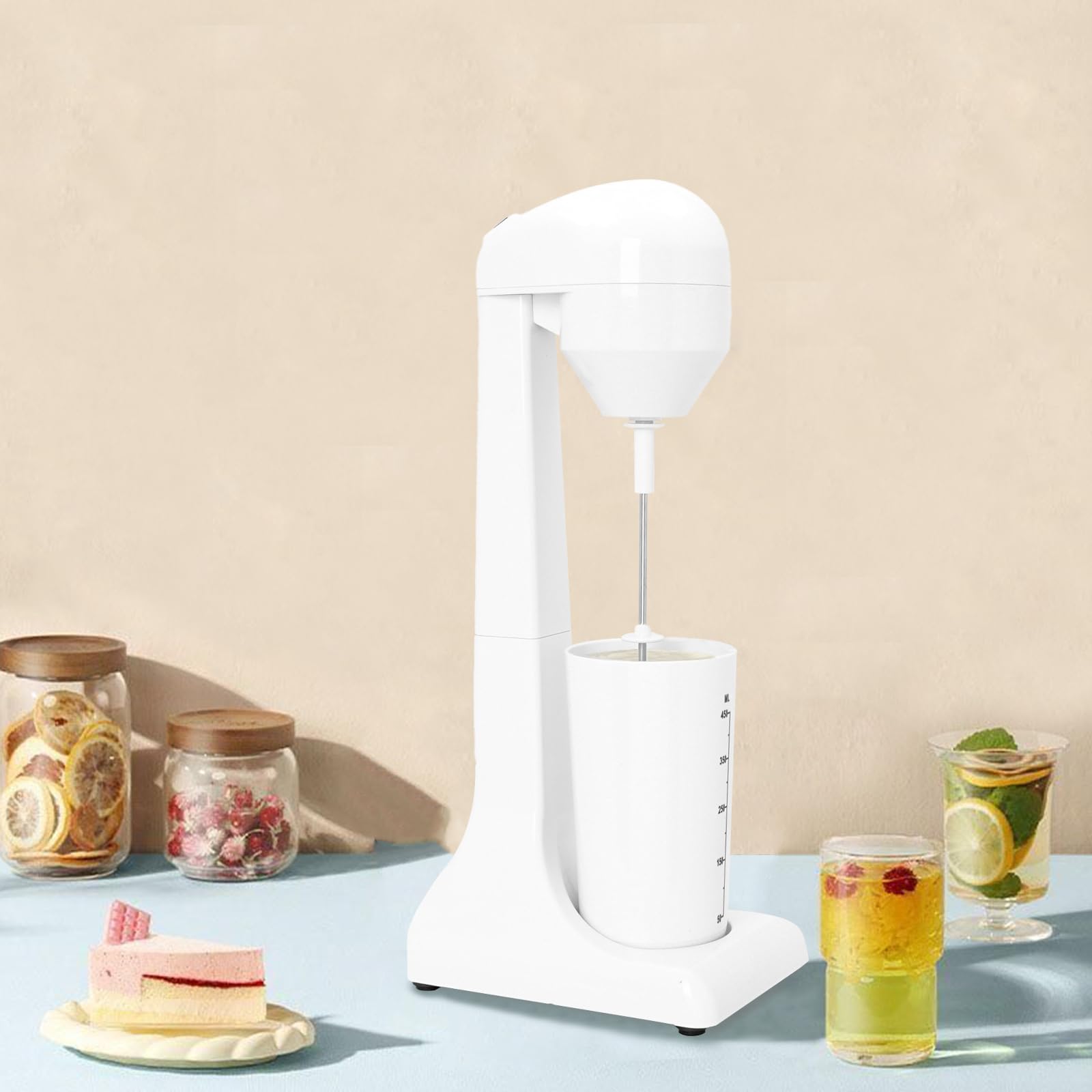 HSM-705S - Shaker elettrico da 100 W, 500 ml, in acciaio inox, per cocktail, 220 V-240 V, colore bianco