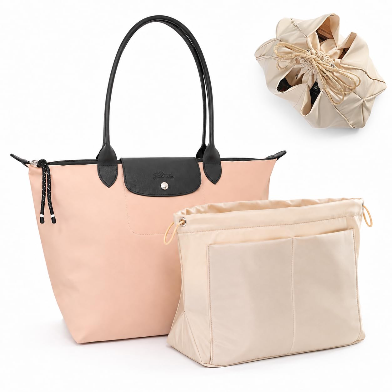 LONGCHAMP ロンシャン ル・プリアージュ ベージュ／バッグインバッグ付き Amazon.co.jp: ロンシャン ルプリアージュ エナジー 対応 バッグイン