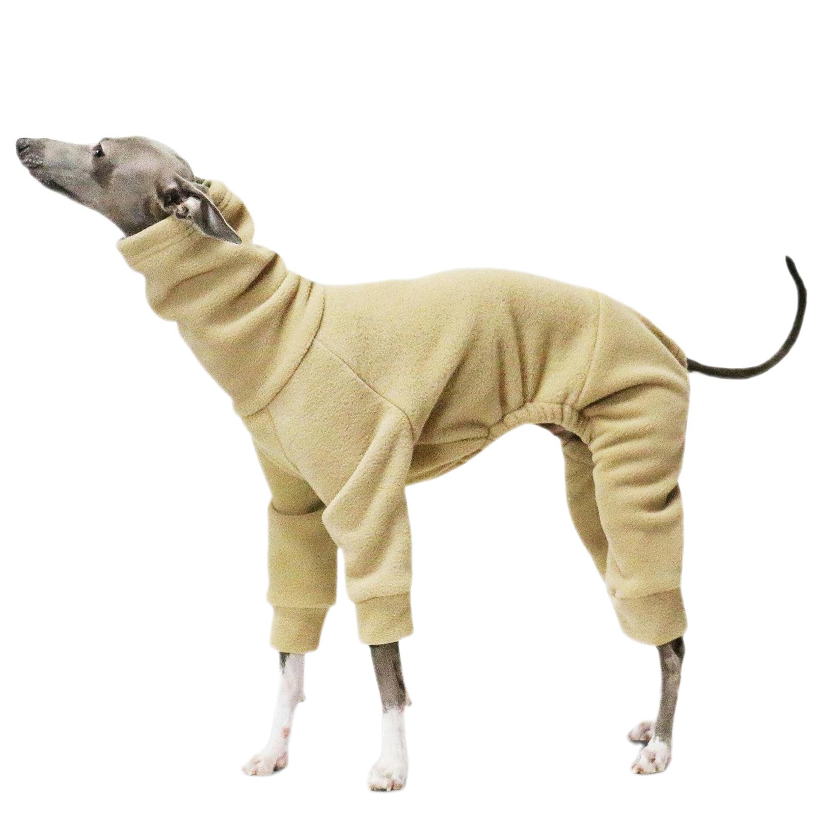 Manteau polaire chaud d'hiver pour chien avec col roulé protecteur