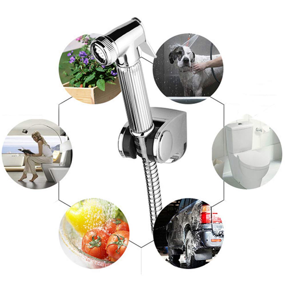 Moderne Chromé Bidet Pulvérisateur avec de l'eau Froide en Laiton Kit Pulvérisation Poignée Simple Vaporisateur Hygiénique Parfait Toilette Bidet Spray pour Hygiène Personnelle