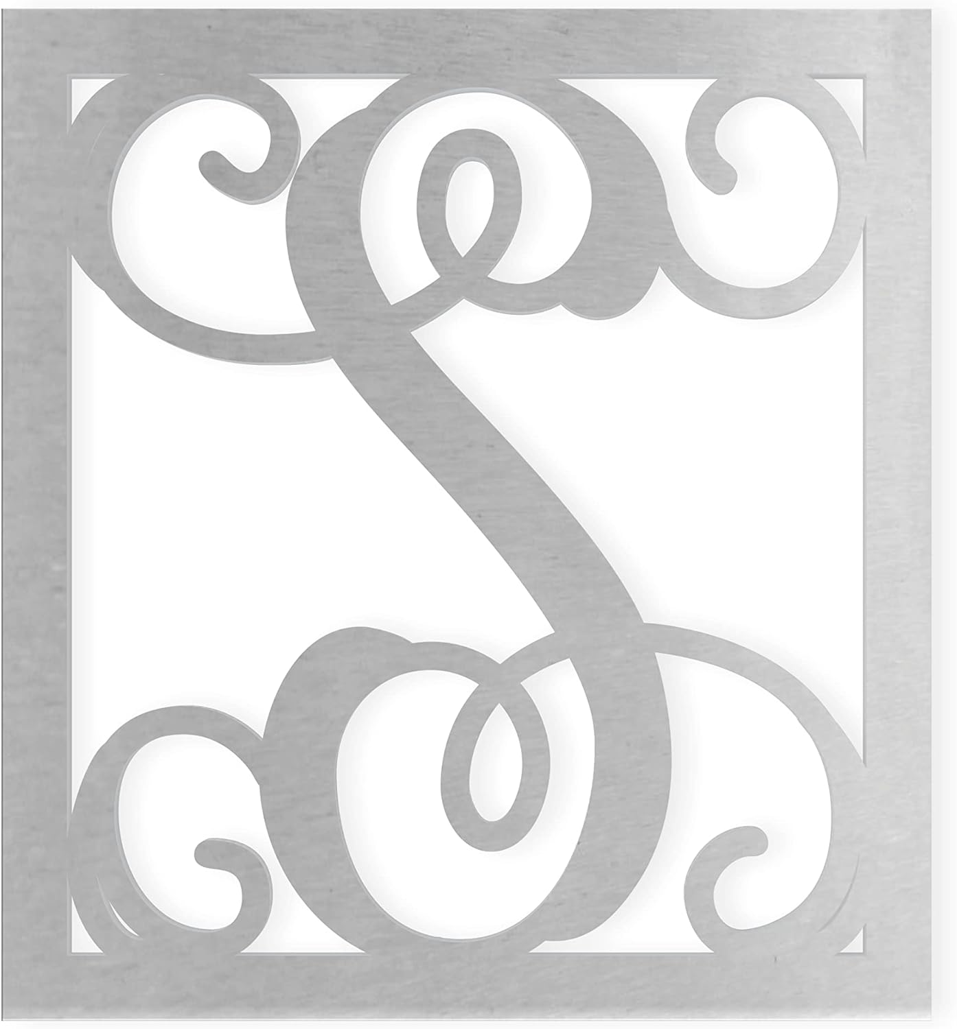 Jess and Jessica Cursive Metal Letter Y 16 Inches – Metal Monogram Wall Hanging for House Initial Decor, Wall Letter Sign for Front Door, Unfinished Steel Decor for Rustic Shelf or Modern Display