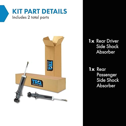 Miniatura 372 de TRQ Juego de amortiguadores traseros compatible con Chevrolet Aveo 2004-2011 Aveo5 2009 Pontiac G3 2007-2011