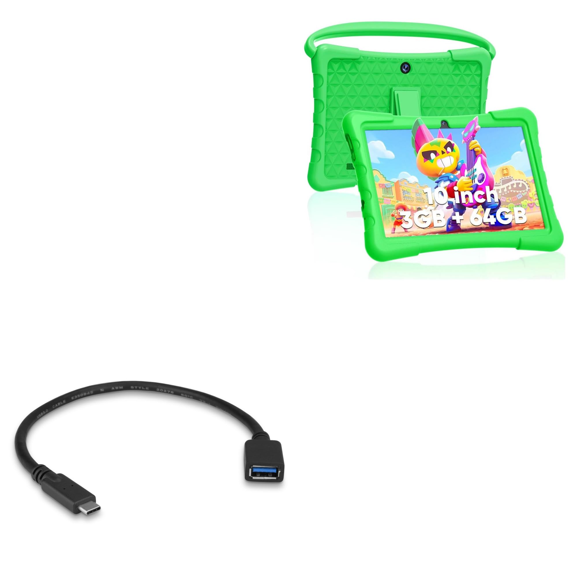 BoxWaveCable Compatible with RliyOliy P30 Kids Tablet (10 in) - USB Expansion Adapter, Add USB Connected Hardware to Your Phone