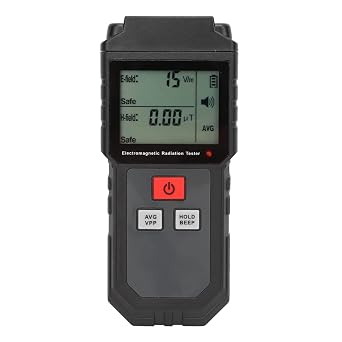 Geiger Counter, Professional Nuclear Radiation Detector, Electromagnetic Field Radiation Detector X-ray Tester, Nuclear Radiation Contamination Detector, LCD Data Display