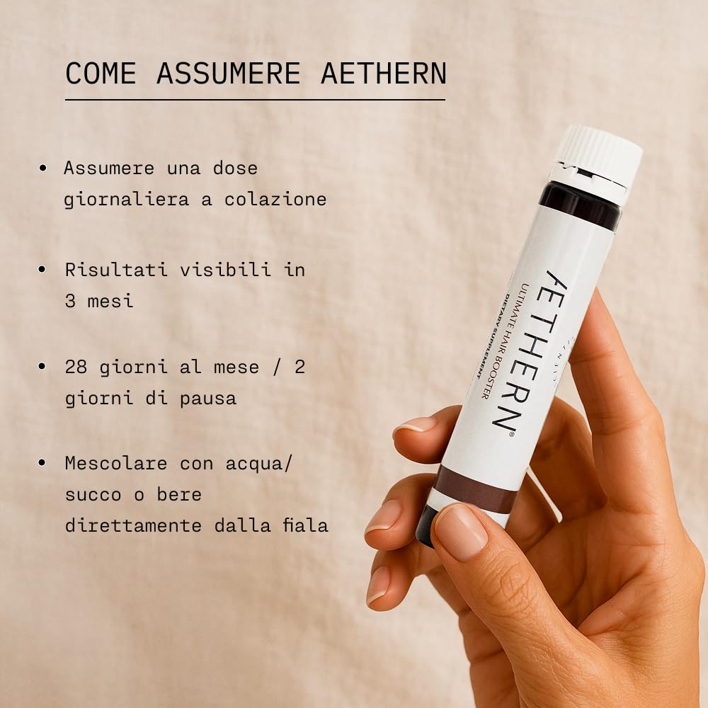 Ultimate Hair Booster - Integratore Liquido con Biotina per la Anticaduta e Ricrescita dei Capelli. Pronto da Bere. Clinicamente Testato per Capelli più Forti e Brillanti. 28 Fiale