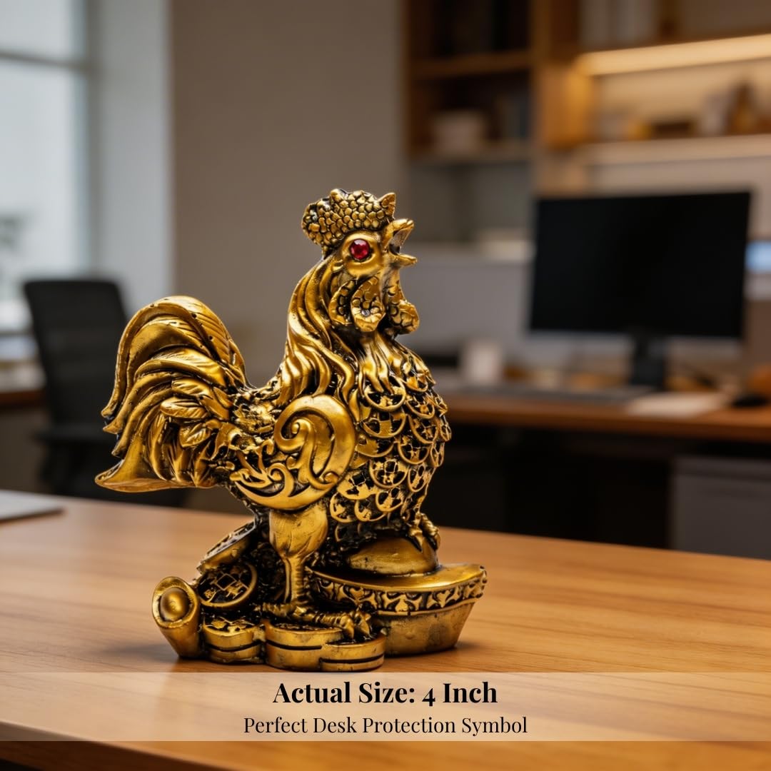 Rooster Statue Feng Shui - Good Luck & Protection -5 Rooster Statue Feng Shui - Good Luck & Protection -5
