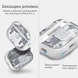 Spigen Ultra Hybrid MagFit Case Compatible with AirPods Pro 2nd Generation (2023/2022) - ZeroOne Weiß - 8