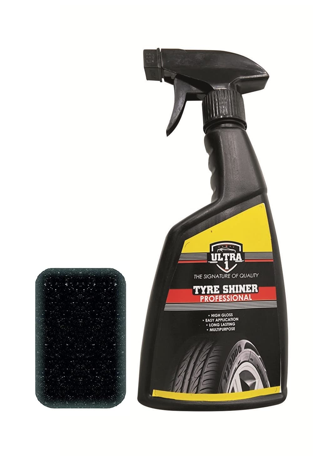 ULTRA1 Tyre Liquid Polish (350ML) with Foam Applicator Pad | Used for Car | Bike | Scooter | Scooty | Cycle | Bus-picture-23