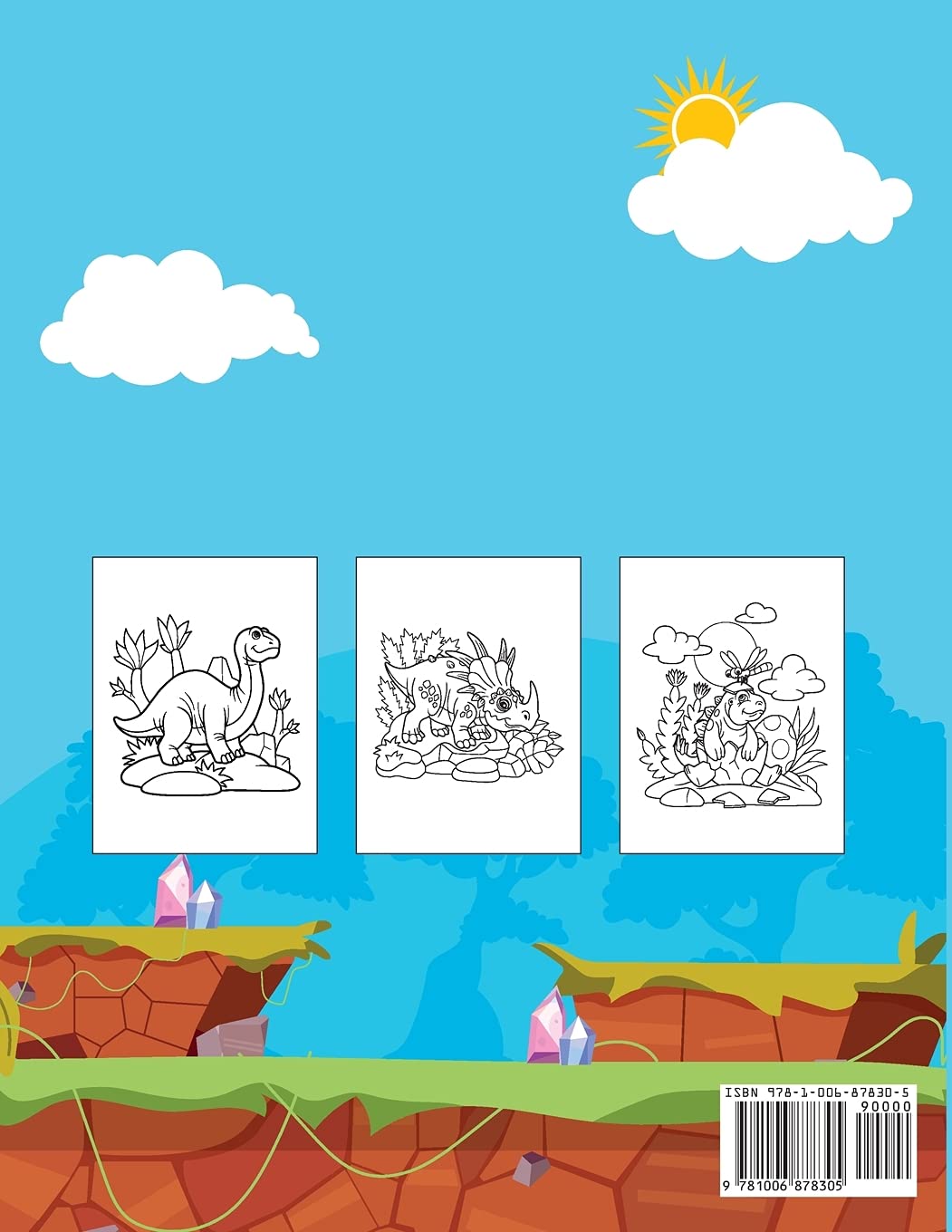 Dinosaurier Malbuch für Kinder: Niedliches Dinosaurier Malbuch für Kinder und Kleinkinder Tolles Geschenk für Jungen und Mädchen Alter 4-8 Jahre ... Seiten für Kinder Fröhliche Ausmal Seiten