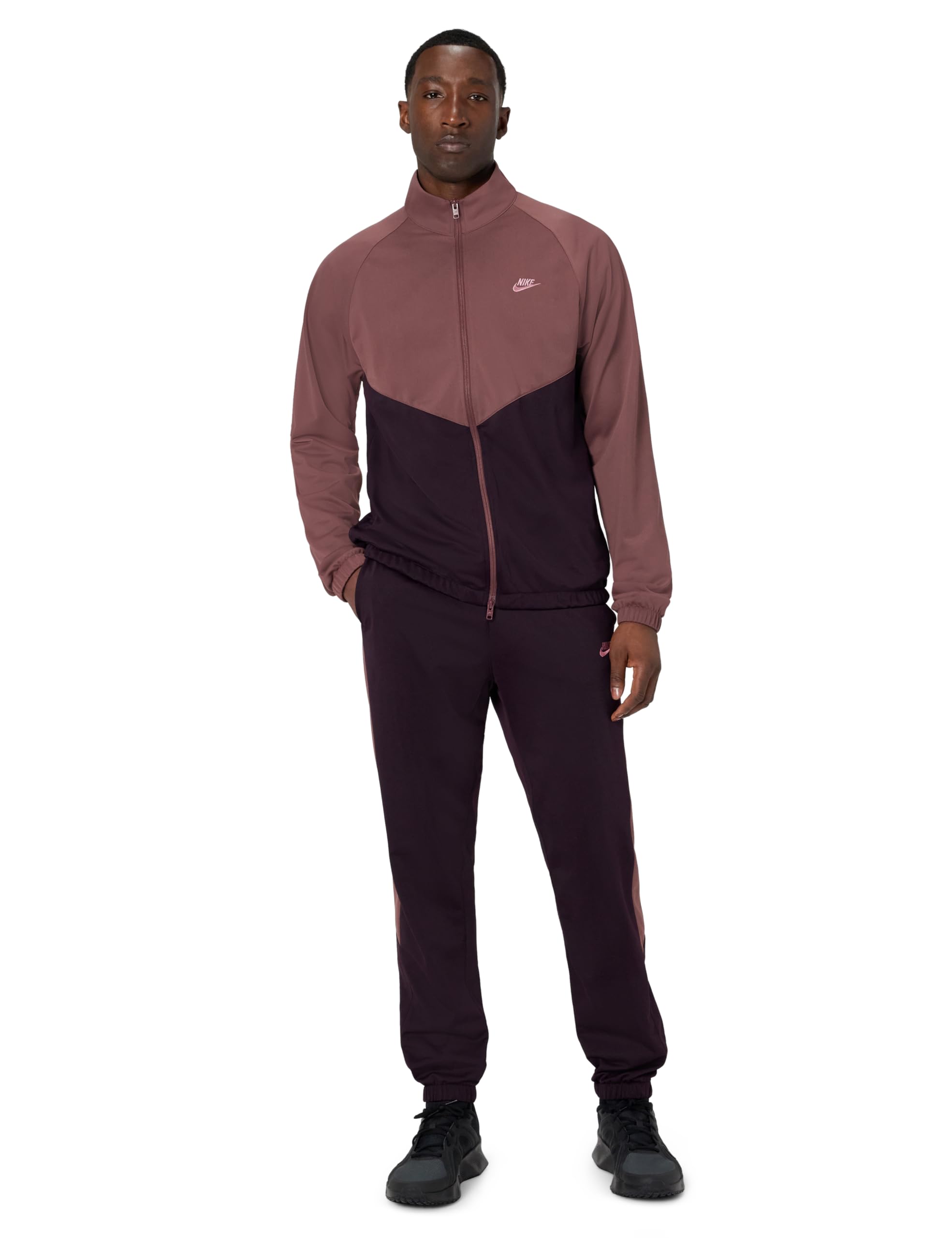 Nike Men's Windrunner Tracksuit Large Burgundy Ash/Light Boulder/Peony