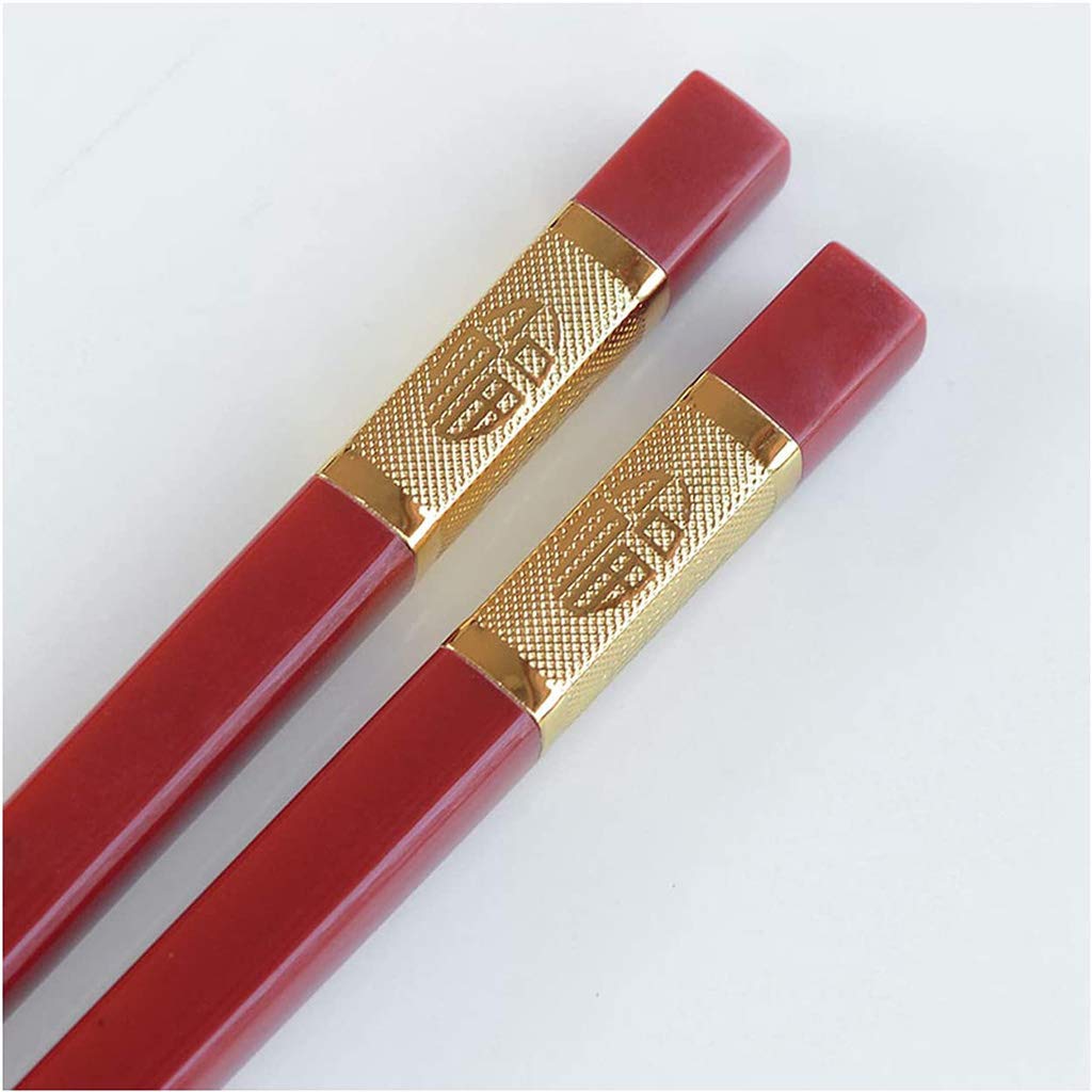 Baguettes, Baguettes Chinoises Chopsticks Red Fiberglass Chopsticks Reusable10 Pairs Square Japanese Chinese Korean Chopsticks GiftDishwasher Safe Lightweight Non-Slip Chopsticks for,C(X)