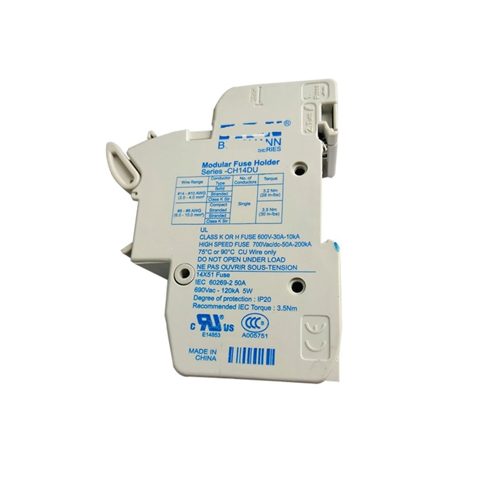 Base de fusible CH141DU NISZA pour composants électroniques
