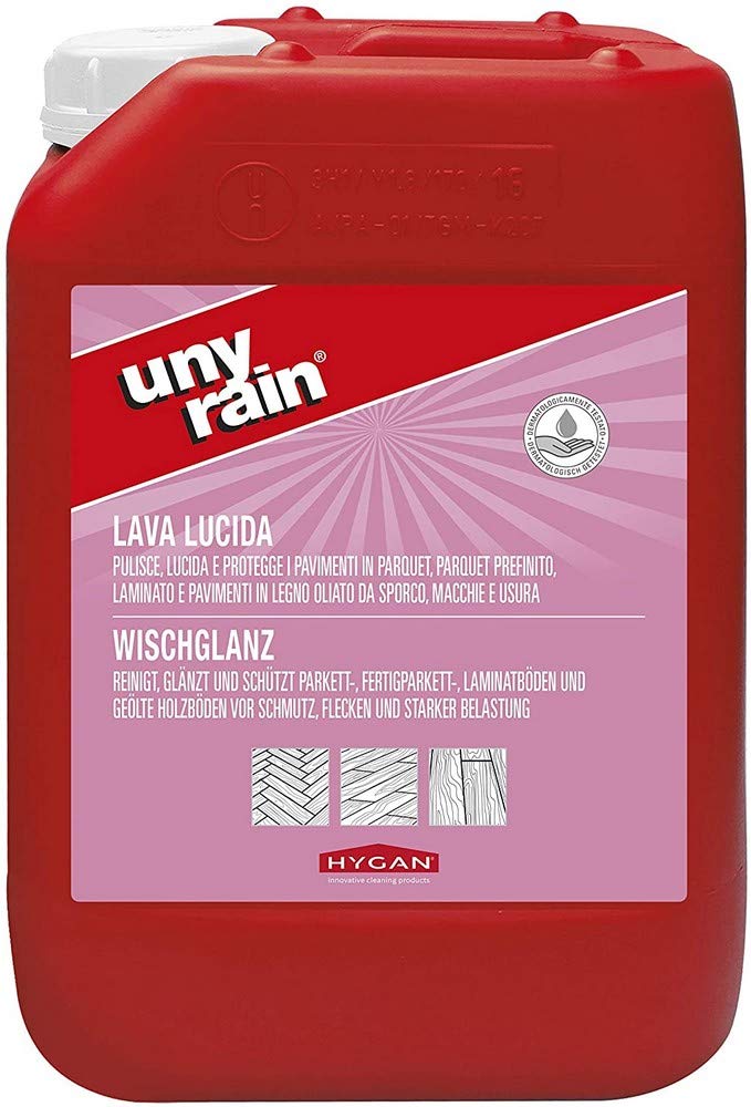Unyrain Wischglanz con cera - Glanz-y Wischpflegemittel para suelos modernos, contenido: 5 l