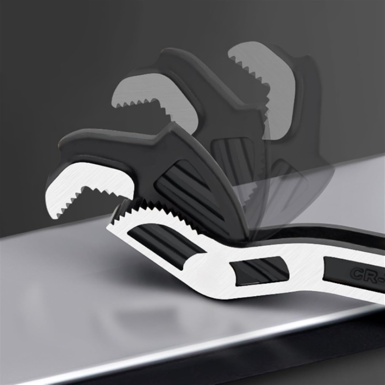 Self-locking Pipe Wrench Multifunctional Adjustable Wrench Multi-Size Spanner Universal for Home Repair Hand Tools(10inch)