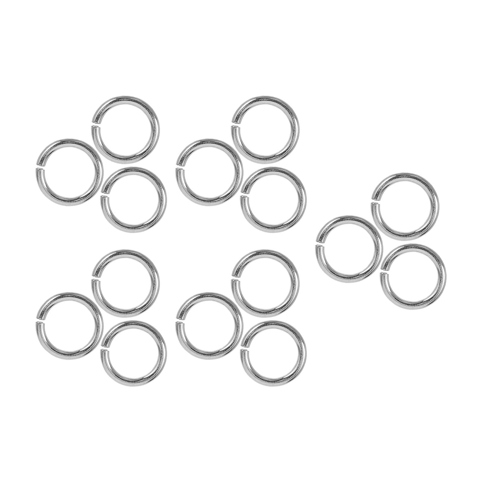 Anillos de salto abiertos de plata 925 TOYANDONA fáciles de ensamblar para pulseras