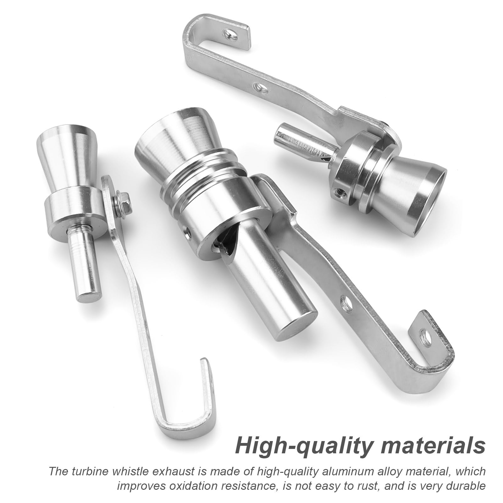 3 Sifflets Turbo Pour Échappement Voiture - Simulateur De Son Turbo En Aluminium - Effet Sonore Sportif - Facile à Installer