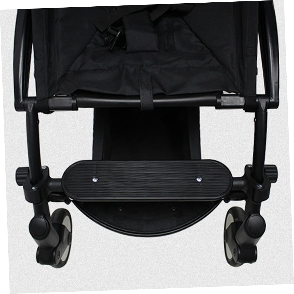Reposapiés de Repuesto Ajustable para Cochecito, Pedal Extensible Negro