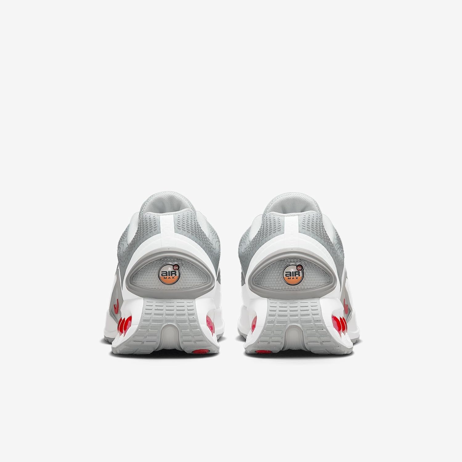 Nike Air Max Dn Shoes (DV3337-018, Pure Platinum/Wolf Grey/Metallic Silver/University Red) Size 11.5