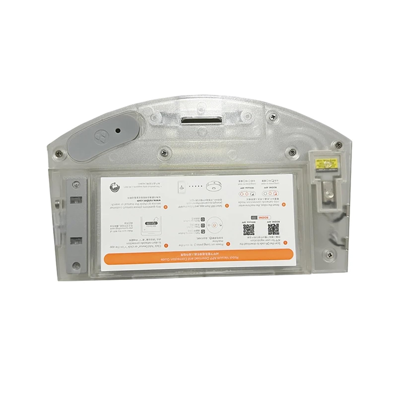 Piezas del Filtro del Tanque de Agua de la Caja de Polvo, Compatible con Xiaomi, Compatible con Roidmi Eve Plus Robot Aspiradora Barredora Accesorios Eléctrico 2 en 1 (Color : A)