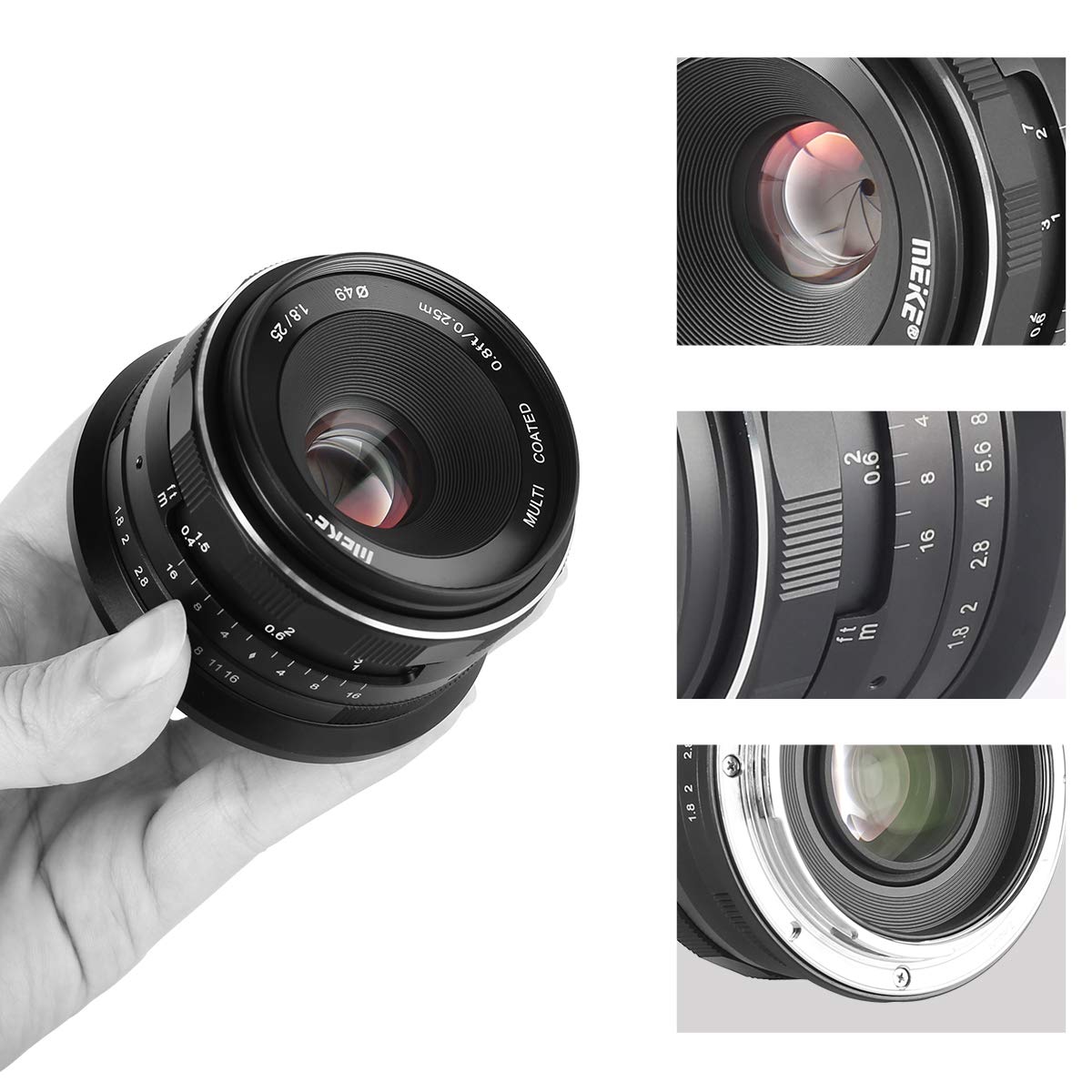 Amazon | Meike 25mm F1.8 APS-C 大口径広角マニュアルフォーカス