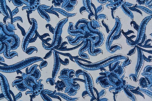 Atosii NAPKINS01 Midnight Bloom Blue 100% Cotton Cloth Napkins thumb #3