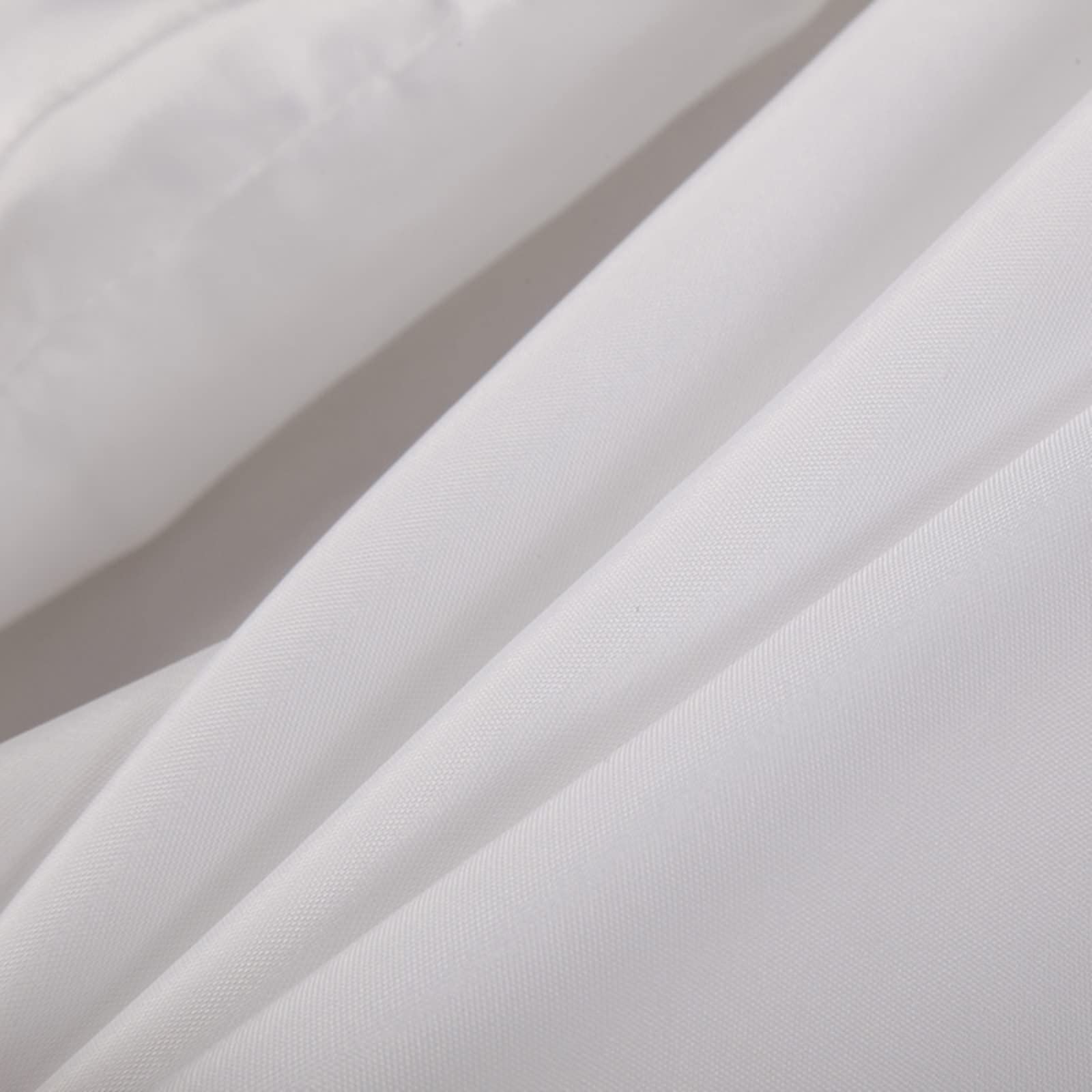 Tenda per Doccia con Anelli, Poliestere Bianco Tinta unita Bianco Tenda doccia per bagno vasca da bagno, 220x200cm