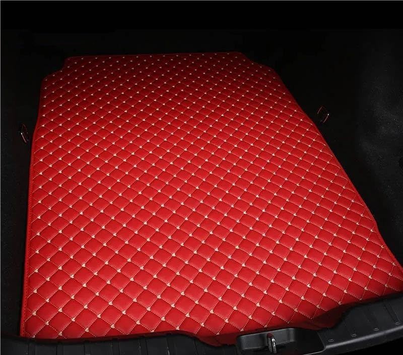 Coche Protector Maletero Estera De Maletero De Coche Personalizada para Accesorios Interiores para DS5 DS6 DS7 Coche Trunk Mats(Rojo)