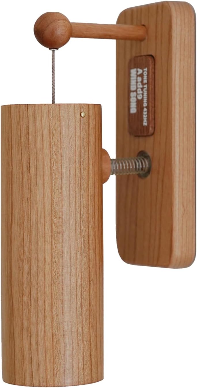 Vintage Wooden Shopkeeper Bell for Door Opening, 432Hz Wood Doorbell Wind Chime, Chord Doorbell, for Porch/Garden/Backyard//Housewarming Gift